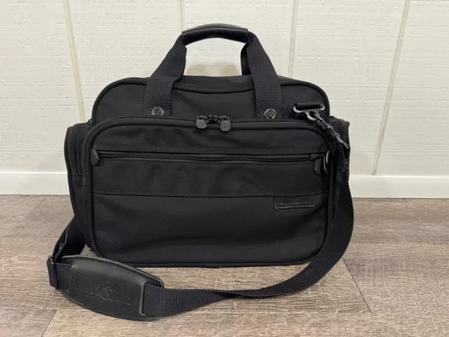 Briggs & Riley Carry-On Duffel Shoulder Bag 16” Travel Black Ballistic Nylon