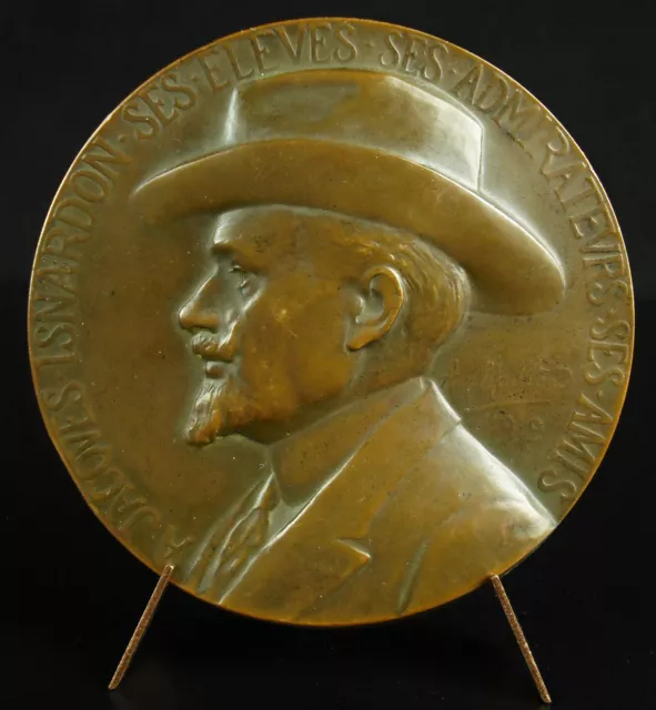 Medalla Jacques Isnardon Cantante Opera Baryton-Basse Schriftsteller 1912 Medal