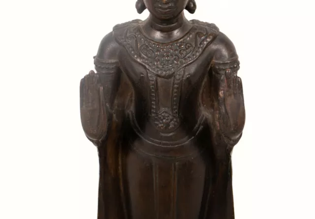 Thailand 19./20. Jhd. Eine Eine Thai Bronze Figur Von Buddha im Ayuthia - Stil 3