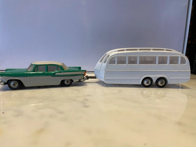 RARE Norev Simca Chambord Bicolore + Caravane Henon - 1/43 - Occasion