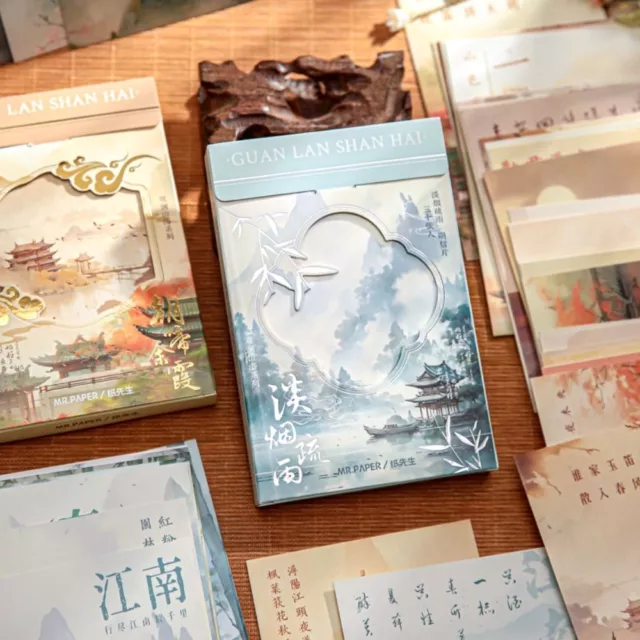 Scenery Vintage Cards Culture Message Cards 30pcs/boxed Letter Postcards  Gifts