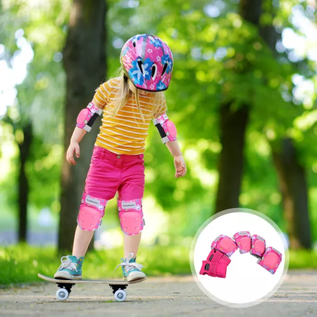 6Pcs Knee Elbow Guard Kids Gear for Skating