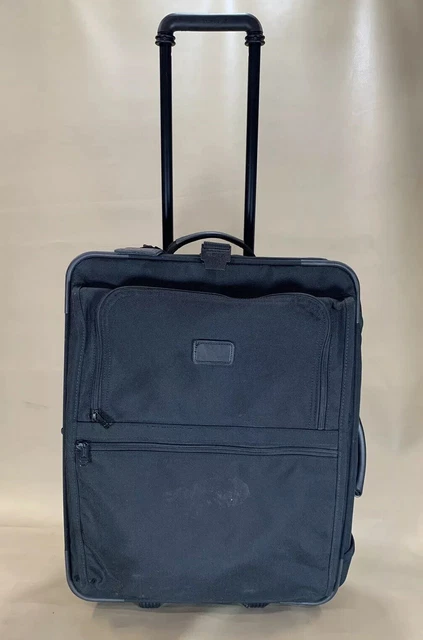 Used Tumi Made In USA Black Ballistic 22” Upright Vertical Wheeled Garment Bag