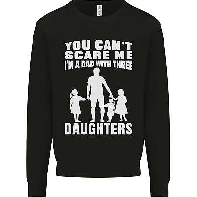 Dad With Three Daughters Funny Fathers Day Mens Sweatshirt Jumper