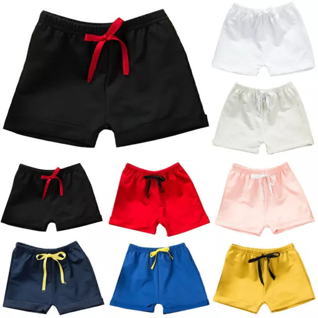 Boys Girls Casual Shorts Sports Kids' Running Elastic Waist Hot Pants TrousersЙ