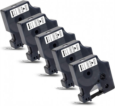 Lot de 3 UniPlus Compatible pour DYMO 18053 S0718280 Gaine Thermorétractable Étiquette pour Dymo Rhino IND Industrielles 1000 3000 4200 5000 5200 6000 Duo Noir sur Blanc 9mm x 1.5m 