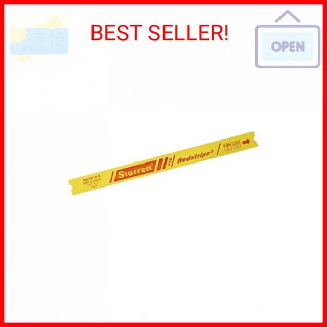 Starrett RS1214-5 Redstripe Solid High Speed Steel Power Hacksaw Blade