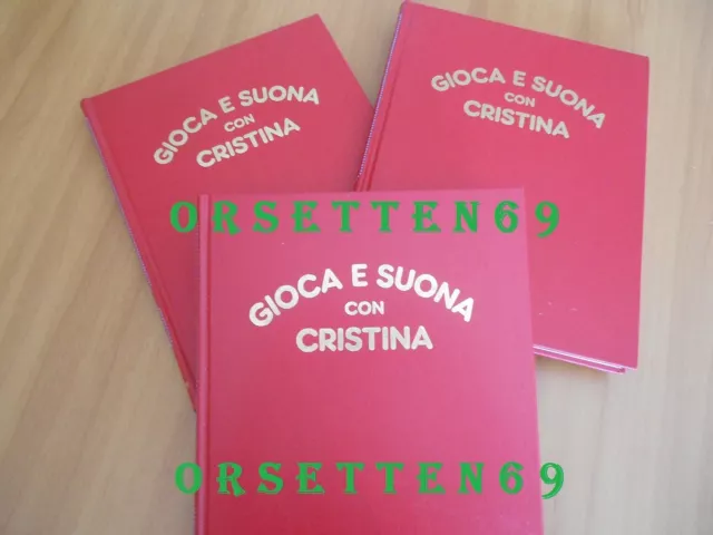 GIOCA E SUONA CON CRISTINA D'Avena -Lotto 3 LIBRI RILEGATI - 36 Fascicoli Ottimi