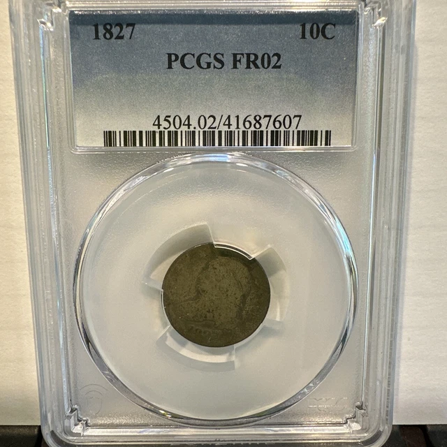 1827 Dime Pcgs Fr 02 Cap Bust