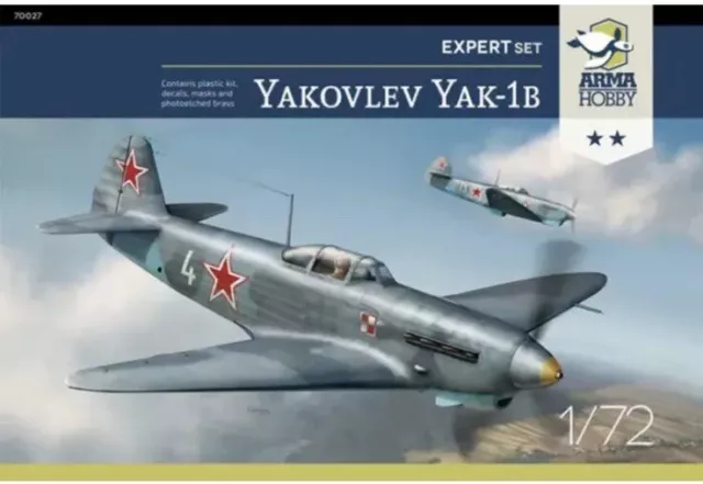 Arma Hobby 70027 Yakovlev Yak-1B expert set scale 1/72