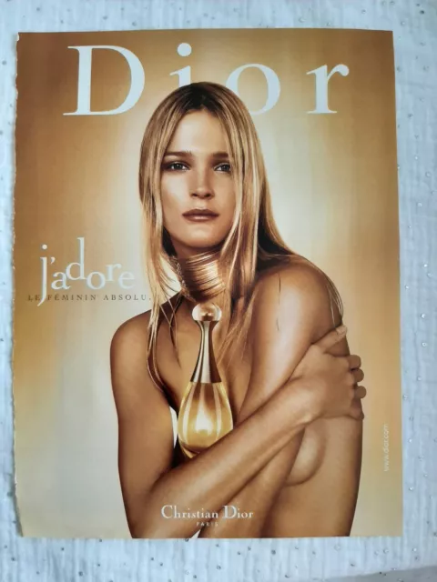 PUBLICITÉ DE PRESSE 2003 J'adore Par Dior Présenté Par Carmen Kaas EUR 3,00  - PicClick FR