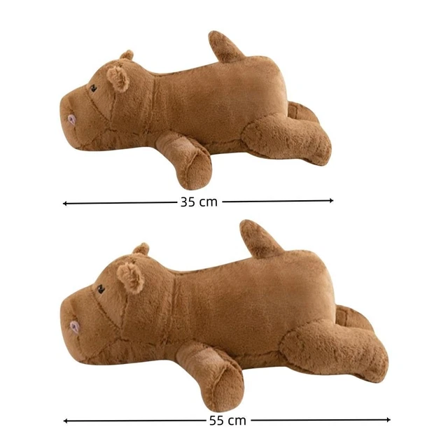 BROWN STUFFED ANIMAL Moo Deng Hippo Baby Hippopotamus Doll Christmas