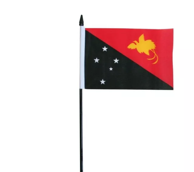 Papua-Neuguinea kleine handwinkende Flagge 6 Zoll x 4 Zoll