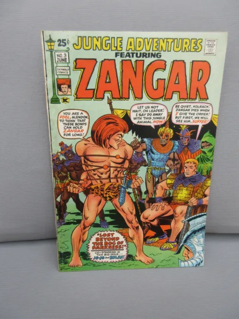 JUNGLE ADVENTURES Featuring ZANGAR #3 SKYWALD 1971 4 Stories B25