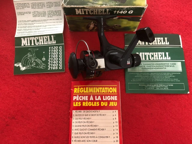Moulinet De Pêche Ancien Mitchell 300 A Spinning Reel Vintage- Bon État