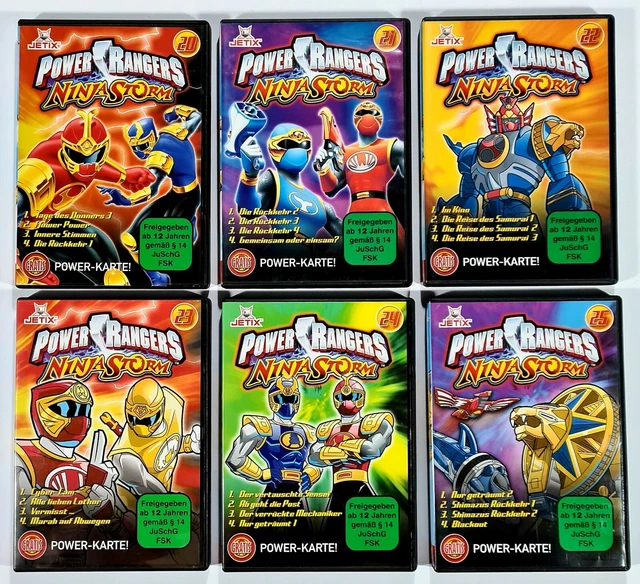 Dt Power Rangers 6 DVD JETIX POWER RANGERS NINJA STORM 20-25 dt. OVP Superhelden/Japan ...