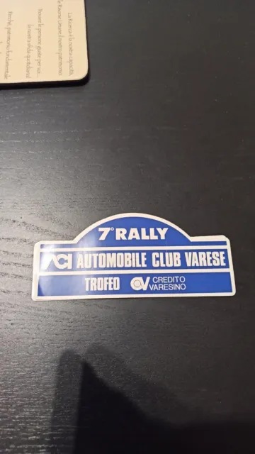 Adesivo 7° Rally Varese Aci Anni 80 Dekal Sticker