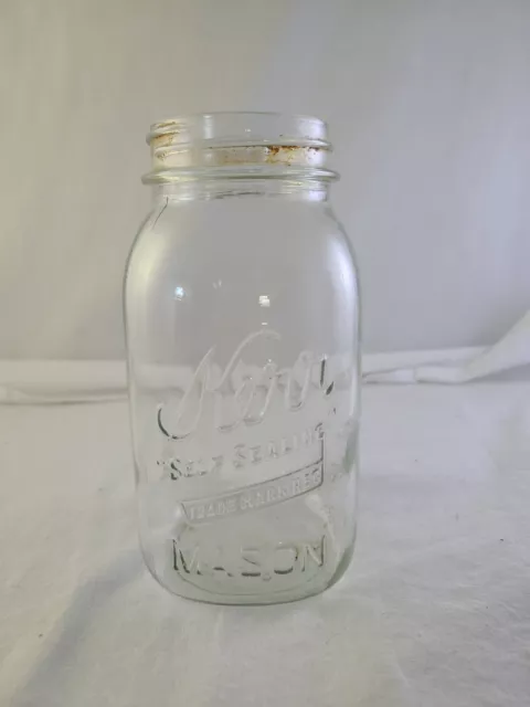 Vintage ~ Kerr ~ Self Sealing Trade Mark Reg. Mason Jar ~ Pre-owned