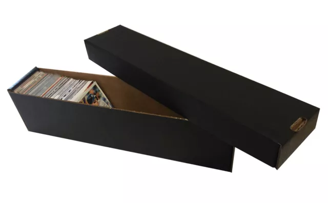 Cajas de almacenamiento de tarjetas coleccionables verticales de béisbol de 10 - 800 quilates 2 piezas Max NEGRAS