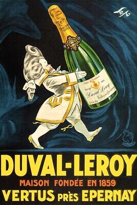 Poster Manifesto Locandina Pubblicitaria Stampa Vintage Aperitivo Vino Champagne
