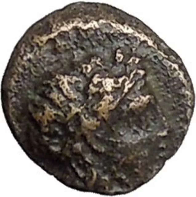 MYTILENE Lesbos Island GREEK City 440BC Apollo Bull Ancient Greek Coin i47725 2