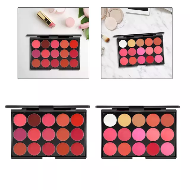 Lippenpalette, nicht klebrig, 15 Lipgloss-Make-up-Sets als Geschenk für