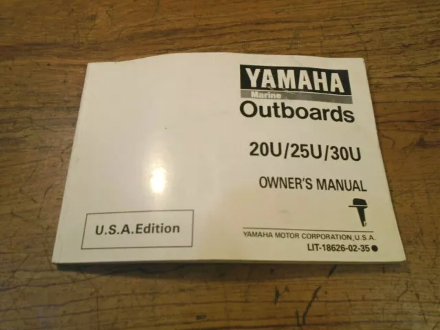 Yamaha 20-30 hp outboard owners manual 1995