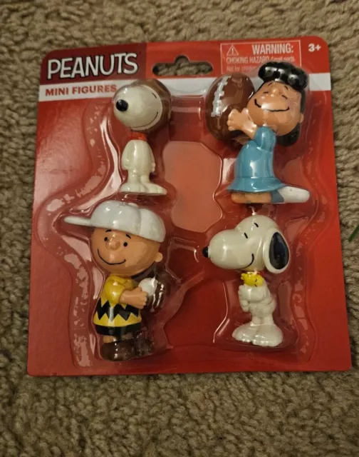 Peanuts 2”  Figures By JustbPlay4 Pack  Charlie Brown Snoopy Lucy Flying Ace