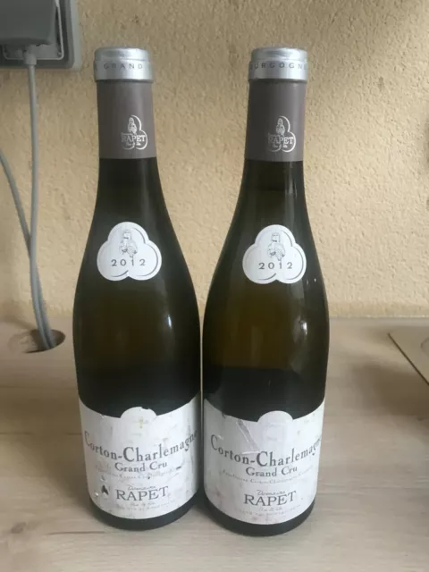 1 bouteille Corton-Charlemagne-grand-cru DOMAINE RAPET P&F 2012  JR17,5