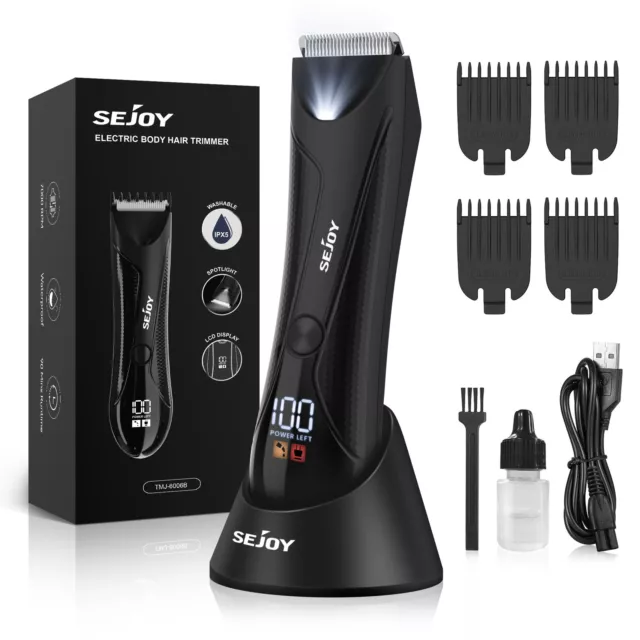 Electric Hair Trimmer Cordless Rechargeable Body  Pubic Grooming Kit