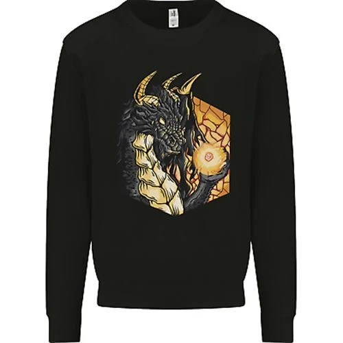 Dragon Dado RPG Gioco di Ruolo Giochi Fantasia Uomo Felpa Maglione