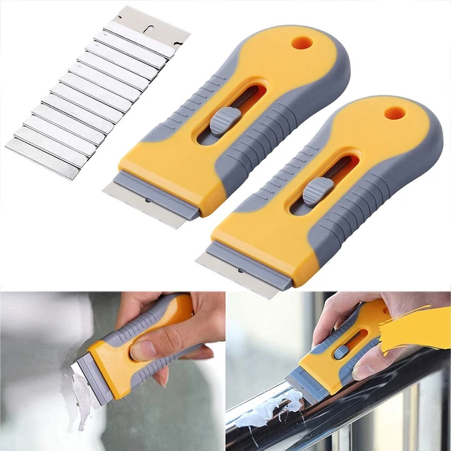 Cutter lames jaune + gris 32 pièces/lot outil de nettoyage de voiture lame en a