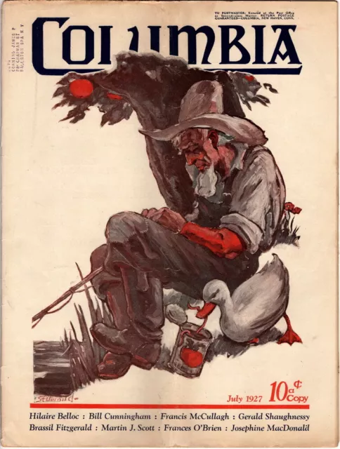 Columbia Magazine, Knights of Columbus, july 1927, Camel Cigarettes back cov