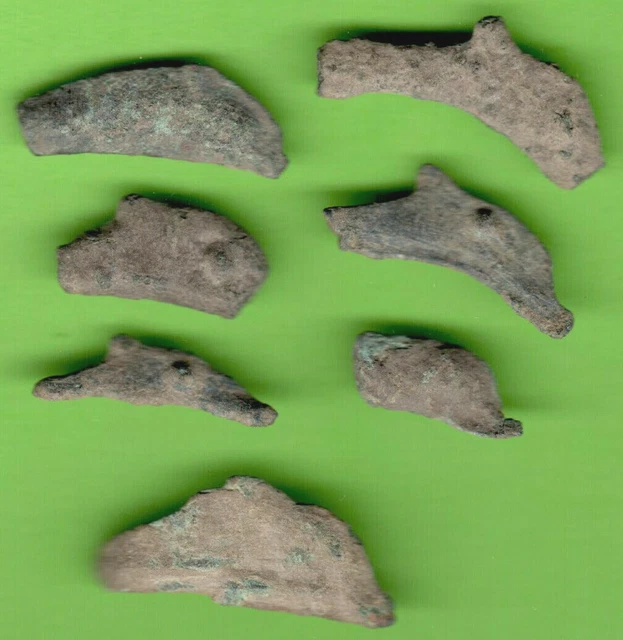 Olbia Fundido Bronce Delfín Ca 5Th BC Ucrania Griego Rusia Lote De 7 Delfín 240