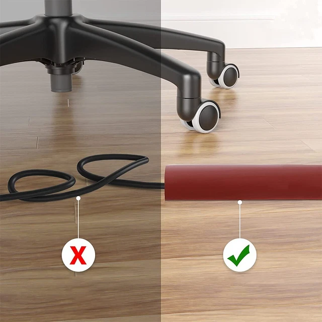 1/3/5M Flexible Small Cable Duct,Self-Adhesive Base Cable Bridge for Power Cords