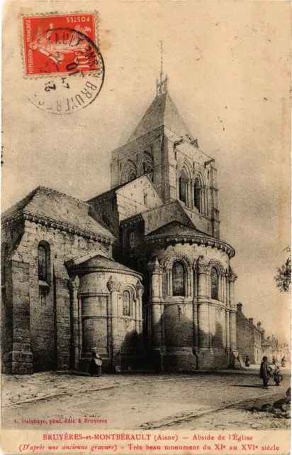 CPA Bruyeres-et MONTBERAULT Abside de l' Église ... (202242)