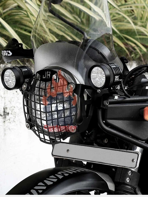 Grille De Protection Phare Pour Royal Enfield Himalayan 450 2024 - En Acier 2mm Anti-Chocs Et Design Tout-Terrain