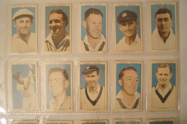 Cricket Collectable - 1948 Nabisco "Leading Cricketers" Complete Vintage Set.