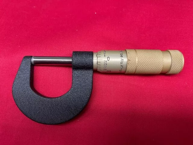 Brown & Sharpe 599-1-7 Outside Micrometer, 1"   GOLD COLOR- LAST ONE !!