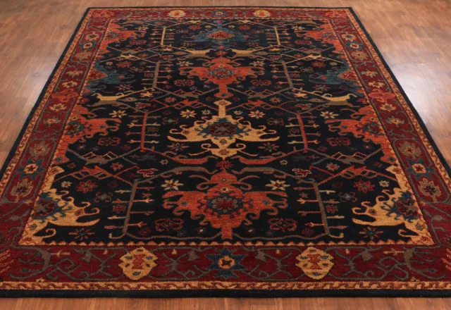 New Hand Made Parsian Oriental Handmade Ziegler StyleWool Blue Area RUG & Carpet