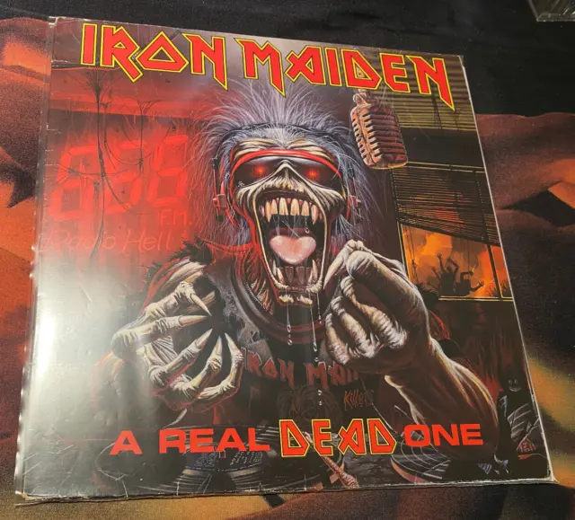 Iron Maiden A Real Dead One EMI Vinyl LP Gatefold 1993 Spanish 1s Press + insert