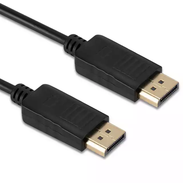 3m Displayport DP Ultra HD 4K 60fps Male Kabel Cable fur Monitor HDTV Schwarz #3