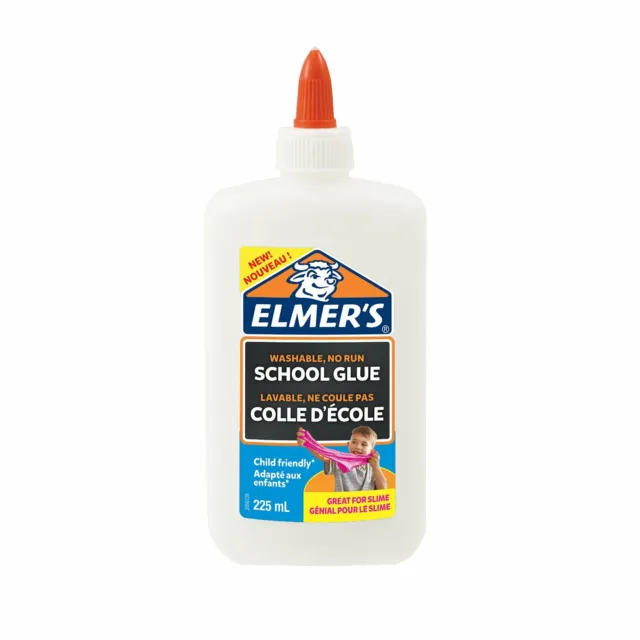 Elmer PVA Kleber, Flüssiger, weiß, 225ml, zur Herstellung von SLIME Bastelkleber