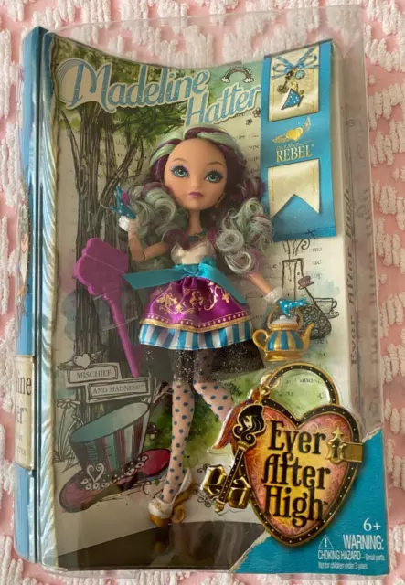 Ever After High ~ MADELINE HATTER (MIRROR BEACH) DOLL ~ MATTEL ~ Retired