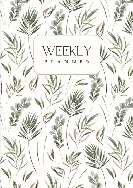 Digital Weekly Planner - Green plant Watercolour - Limited Edition