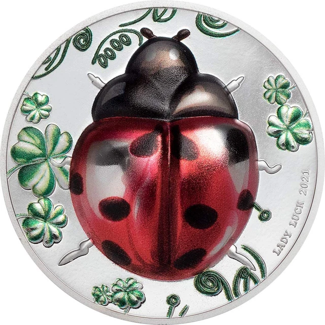 Lady Luck 1oz Silver Coin - Issued by Palau 2021 (Limited Mintage of 2,021pcs)