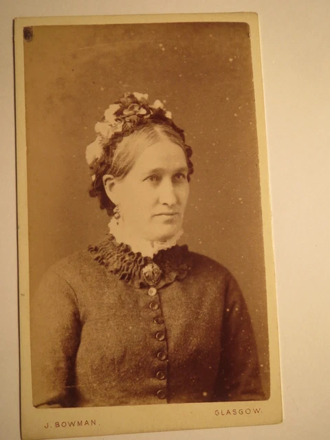 Glasgow - donna - ritratto / CDV Scozia