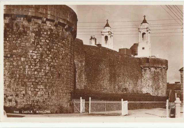 a irish westmeath county eire old antique postcard ireland athlone castle