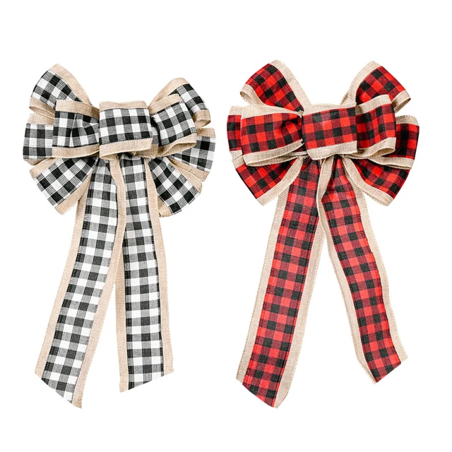 2pcs Wandbehang Schleife gift bow big Weihnachten Kranz Bogen Weihnachten Baum T