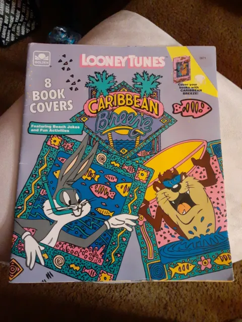Golden Brand Looney Tunes Caribbean Breeze Book Covers (8 book covers)
